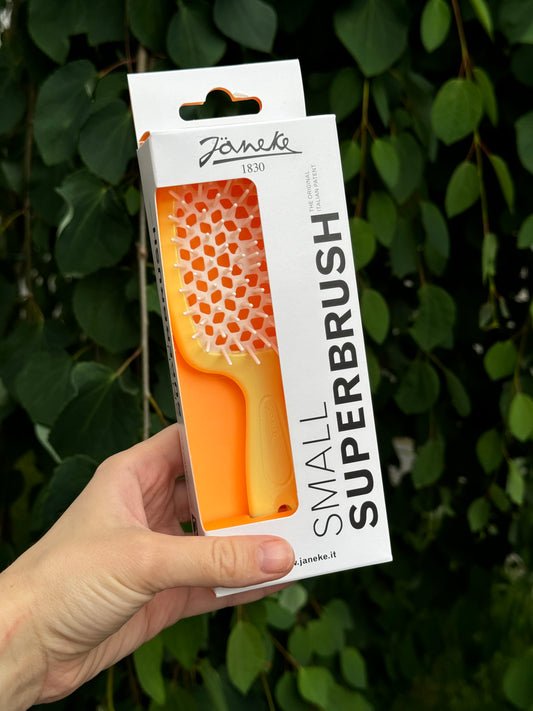 Щітка для волосся Janeke Small Superbrush The Original Italian Patent Yellow+White