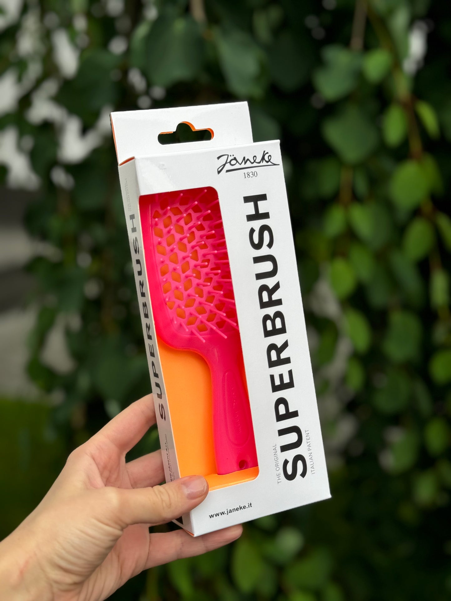 Щітка для волосся Janeke Superbrush The Original Italian Patent Raspberry