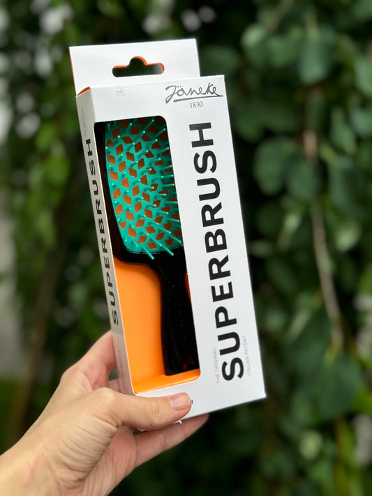 Щітка для волосся Janeke Superbrush The Original Italian Patent Black And Mint
