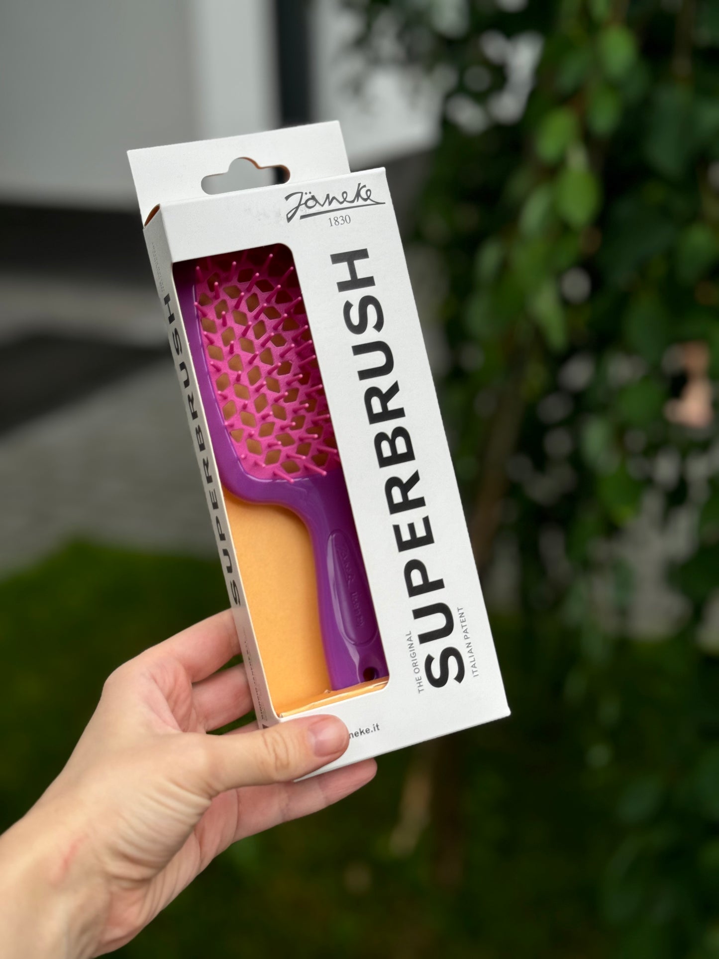 Щітка для волосся Janeke Superbrush The Original Italian Patent Violet+Pink