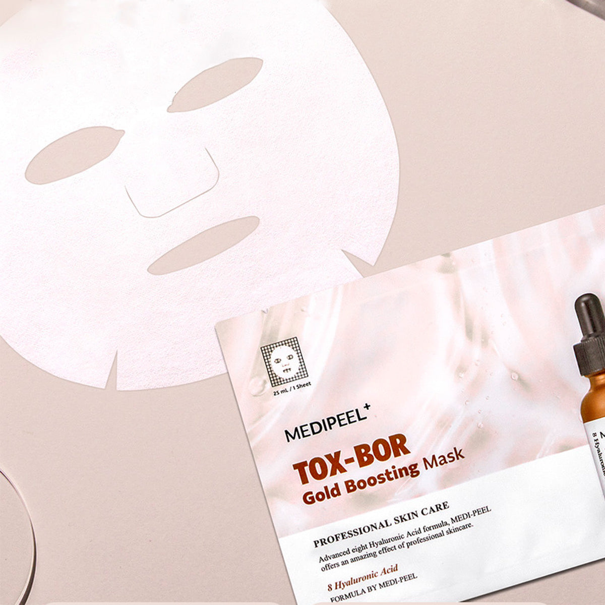 Тканинна маска для підвищення пружності шкіри Medi-Peel Tox-bor Gold Boosting Mask, 25ml