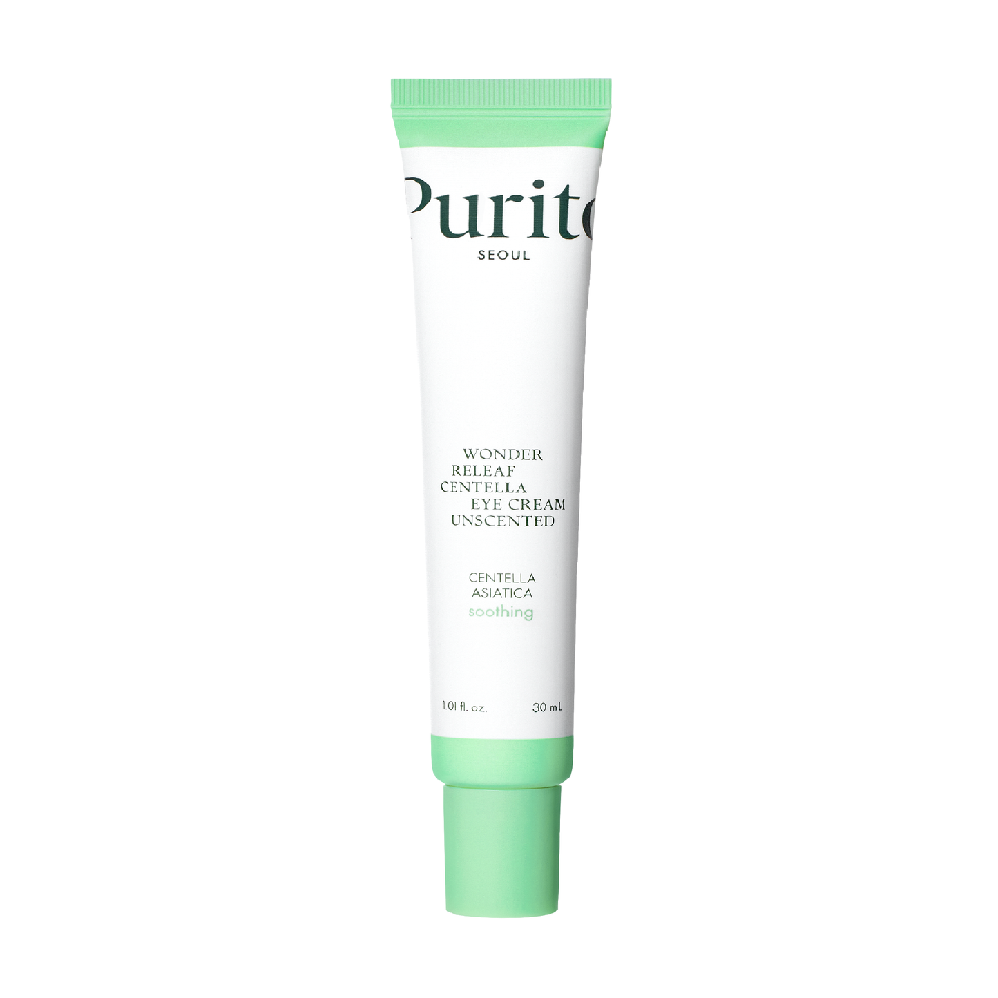 Крем для повік з центеллою та пептидами без ефірних олій Purito Seoul Wonder Releaf Centella Eye Cream Unscented, 30 ml