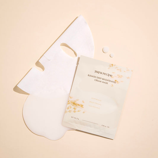Освітлювальна маска ферментованим рисом і біотиками Papa Recipe Blemish Deep Brightening Cream Mask, 27 g