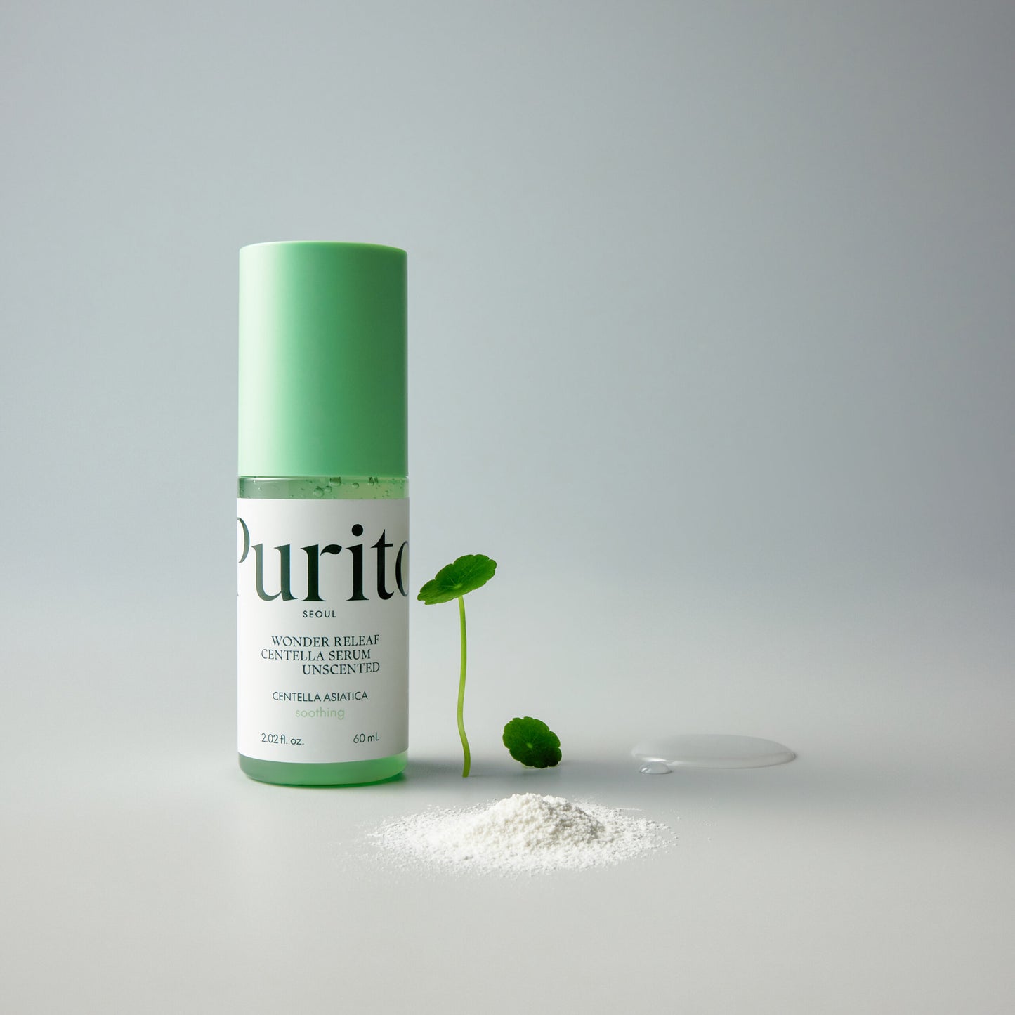 Заспокійлива сироватка з центелою без ефірних олій Purito Seoul Wonder Releaf Centella Serum Unscented, 60 ml