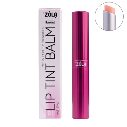 Відтінковий бальзам для губ ZOLA Lip Tint Balm (01 Natural)