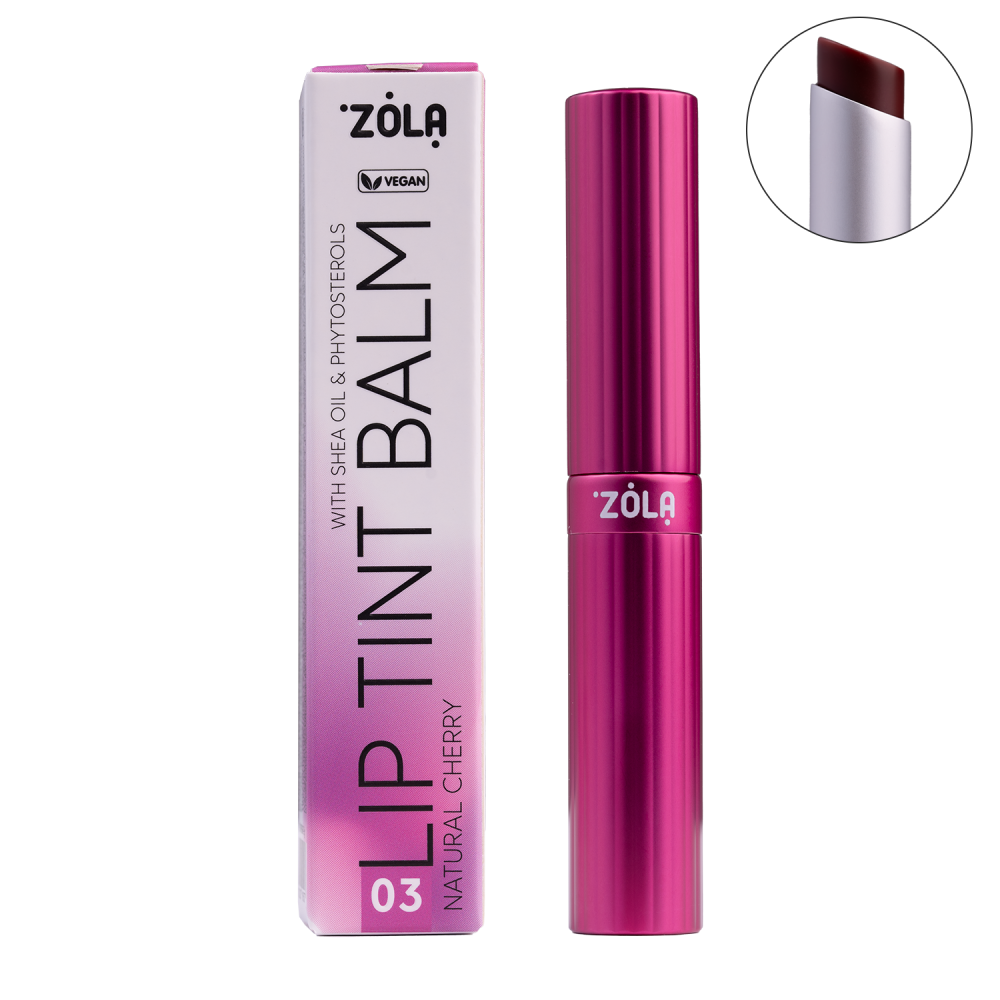 Відтінковий бальзам для губ ZOLA  Lip Tint Balm (03 Cherry Natural)