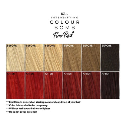 Тонувальний бальзам idHair Intensifying Colour Bomb Fire Red 766, 200 ml