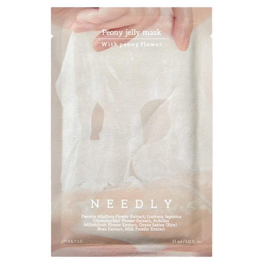 Освітлювальна тканинна маска для обличчя Needly Peony Jelly Mask, 33 ml