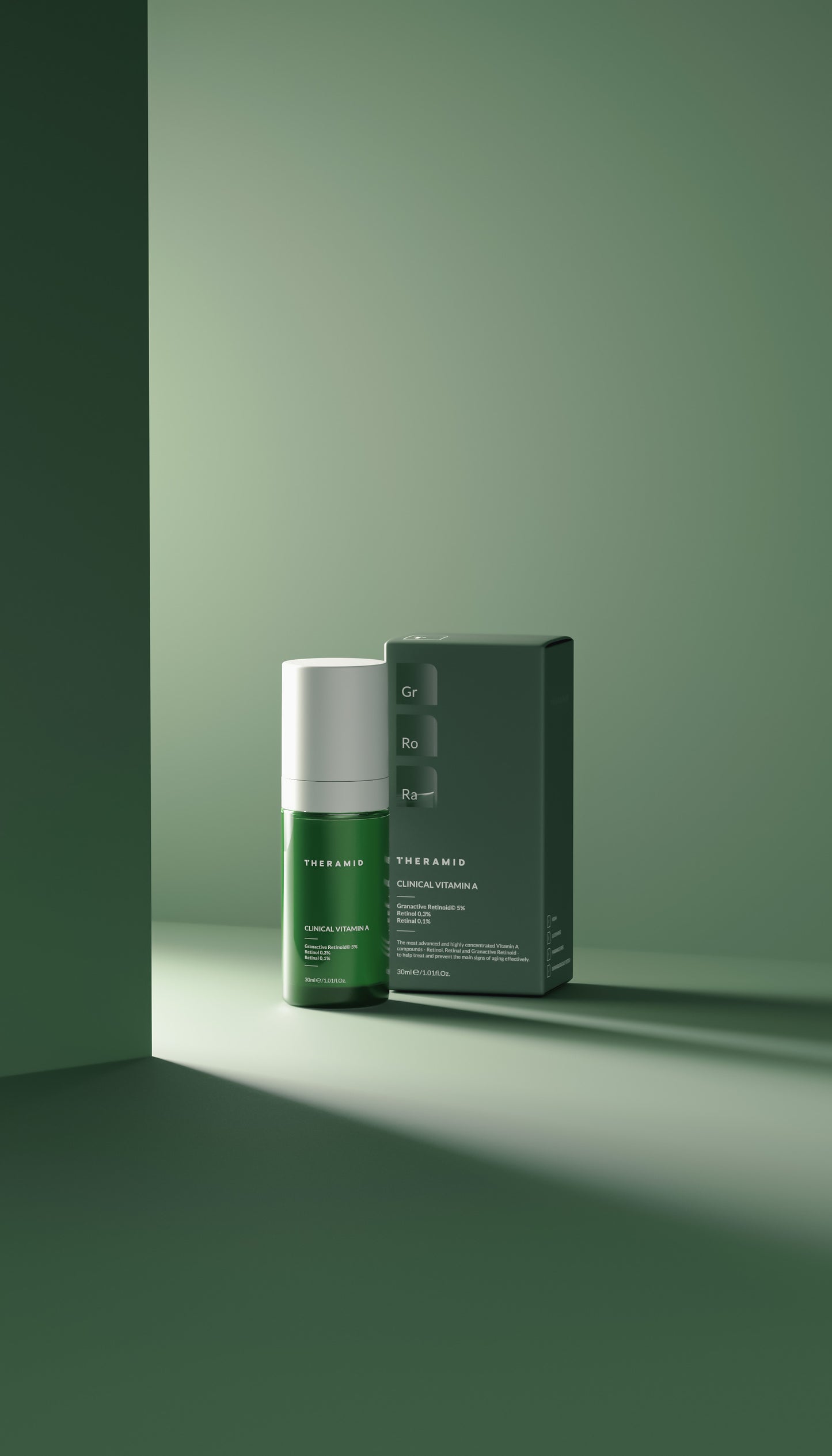 Сироватка з ретинолом 0,3% та ретиналем 0,1% Theramid Clinical Vitamin A, 30 ml