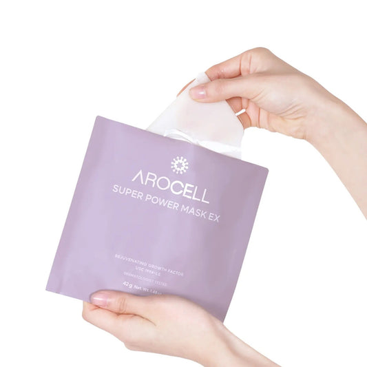 Гідрогелева маска з колагеном та 10 видами гіалуронової кислоти Arocell Super Power Mask EX, 42 g