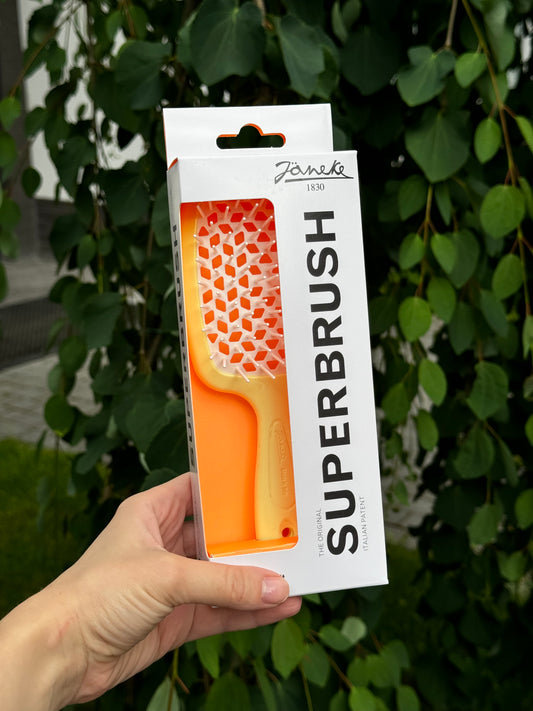 Щітка для волосся Janeke Superbrush The Original Italian Patent Yellow+White