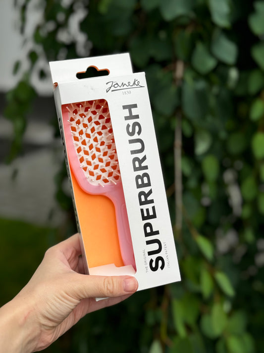Щітка для волосся Janeke Superbrush The Original Italian Patent Pink+White