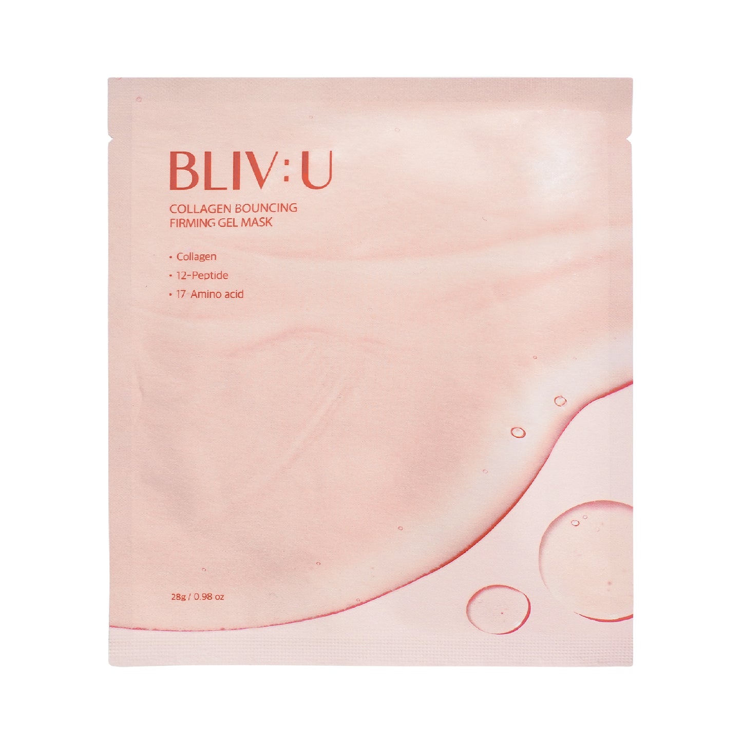 Гелева маска з колагеном BLIV:U Collagen Bouncing Firming Gel Mask, 28 g