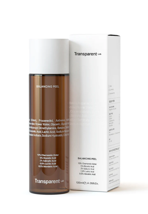 Кислотний пілінг-тонер для обличчя Transparent-Lab Balancing Peel, 120 ml