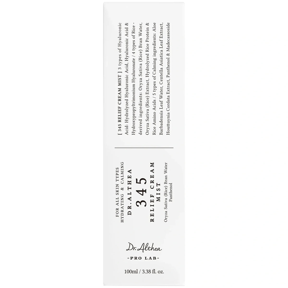 Крем-міст відновлення та заспокоєння шкіри Dr.Althea 345 Relief Cream Mist, 100 ml