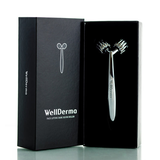 Роликовий масажер WellDerma Face Lifting Dark Silver Roller