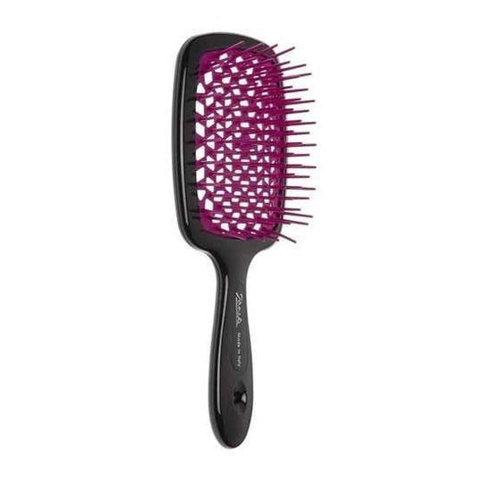 Щітка для волосся Janeke Small Superbrush The Original Italian Patent Black+Fuchsia