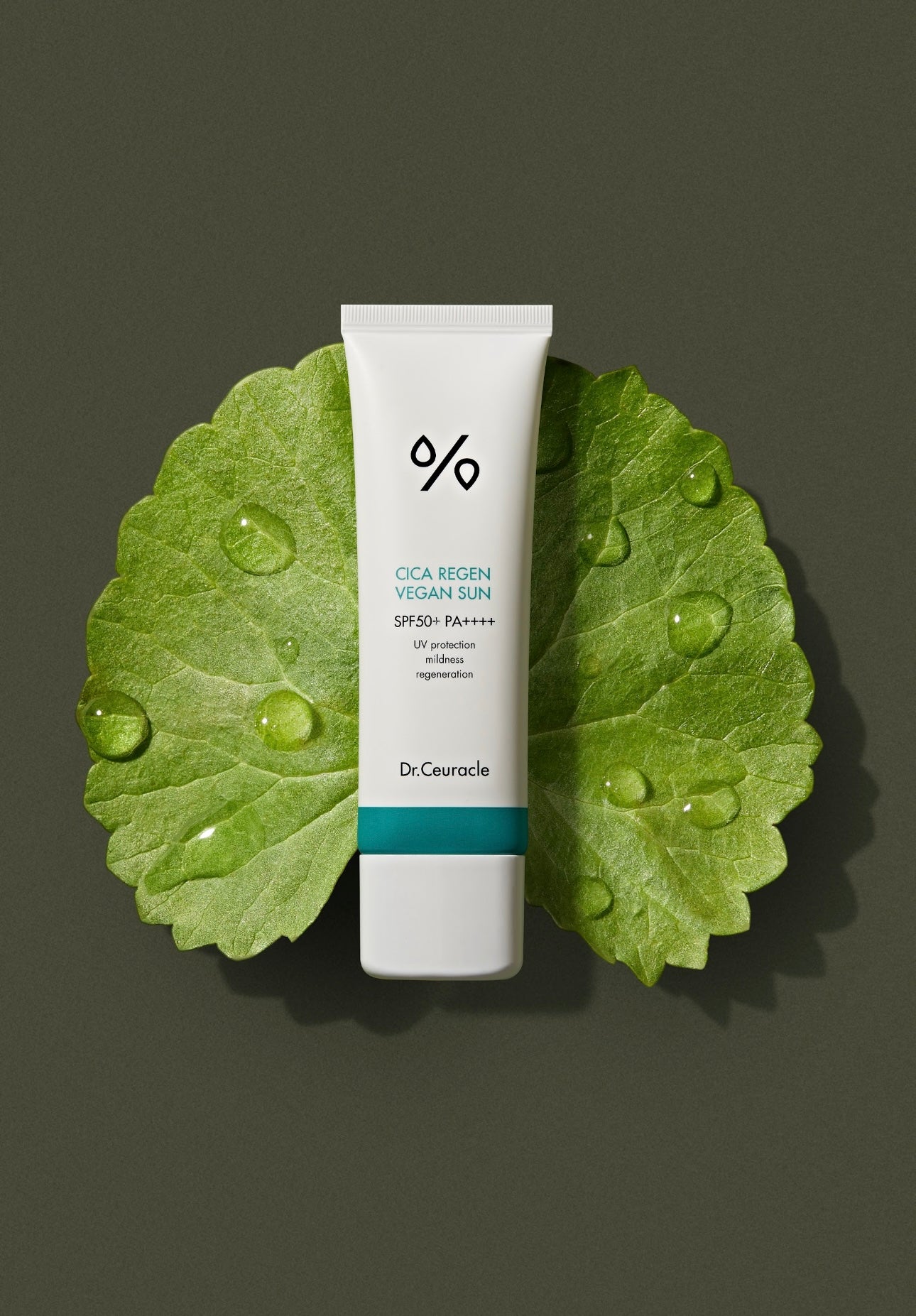 Сонцезахисний крем з центелою азіатською Dr.Ceuracle Cica Regen Vegan Sun SPF50+/ PA++++ 50 ml