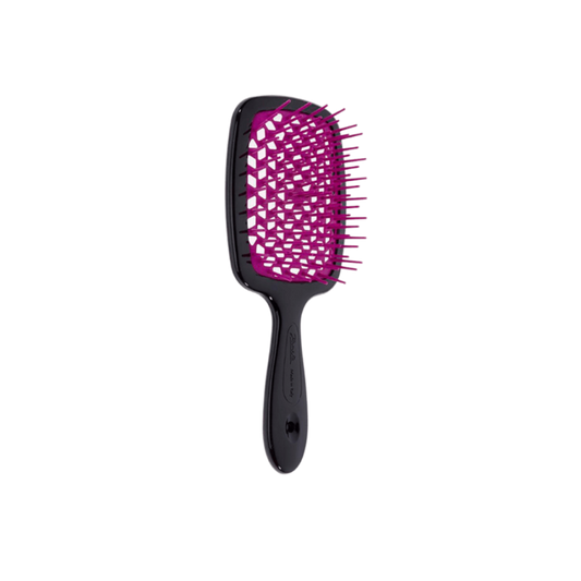 Щітка для волосся Janeke Superbrush The Original Italian Patent Black + Pink