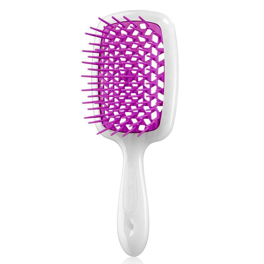 Щітка для волосся Janeke Superbrush The Original Italian Patent White+Fuchsia