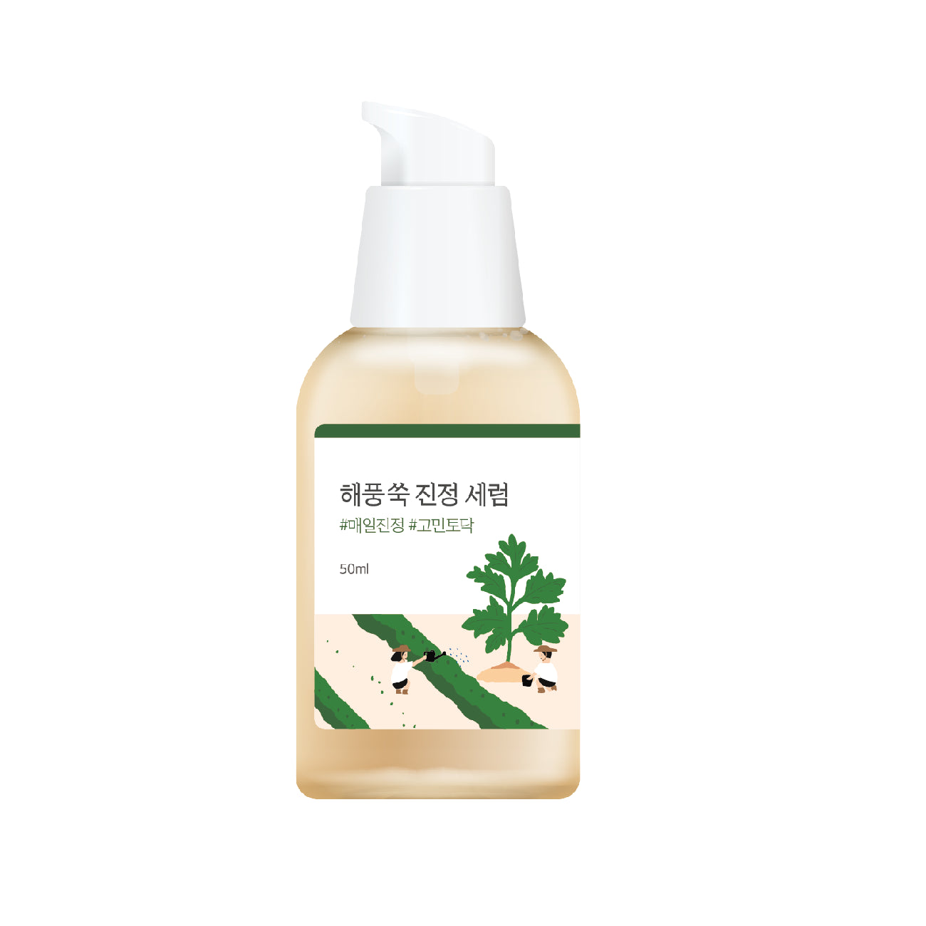 Заспокійлива сироватка з морським полином ROUND LAB Mugwort Calming Serum 50 ml