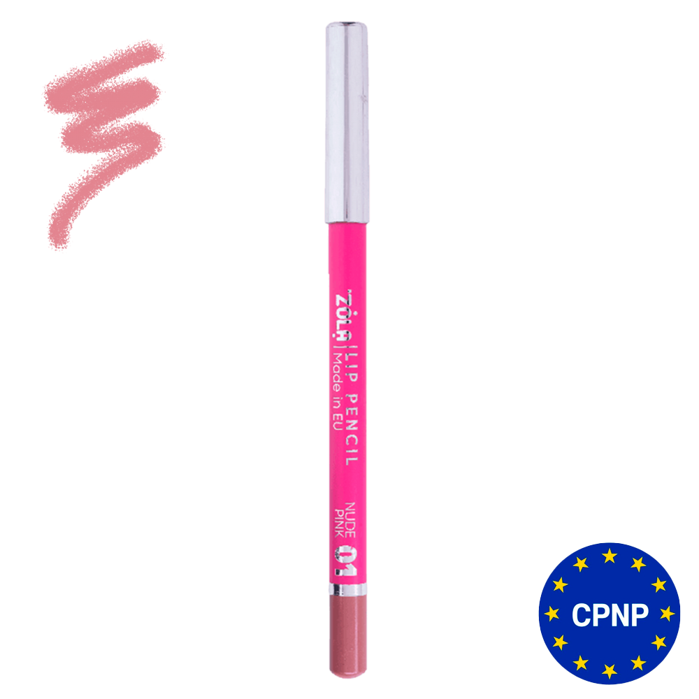 Олівець для губ ZOLA Lip Pencil 01 Nude Pink