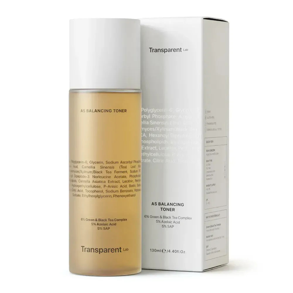 Балансуючий тонер з антиоксидантною та очищувальною дією Transparent Lab A5 Balancing Toner, 130 ml