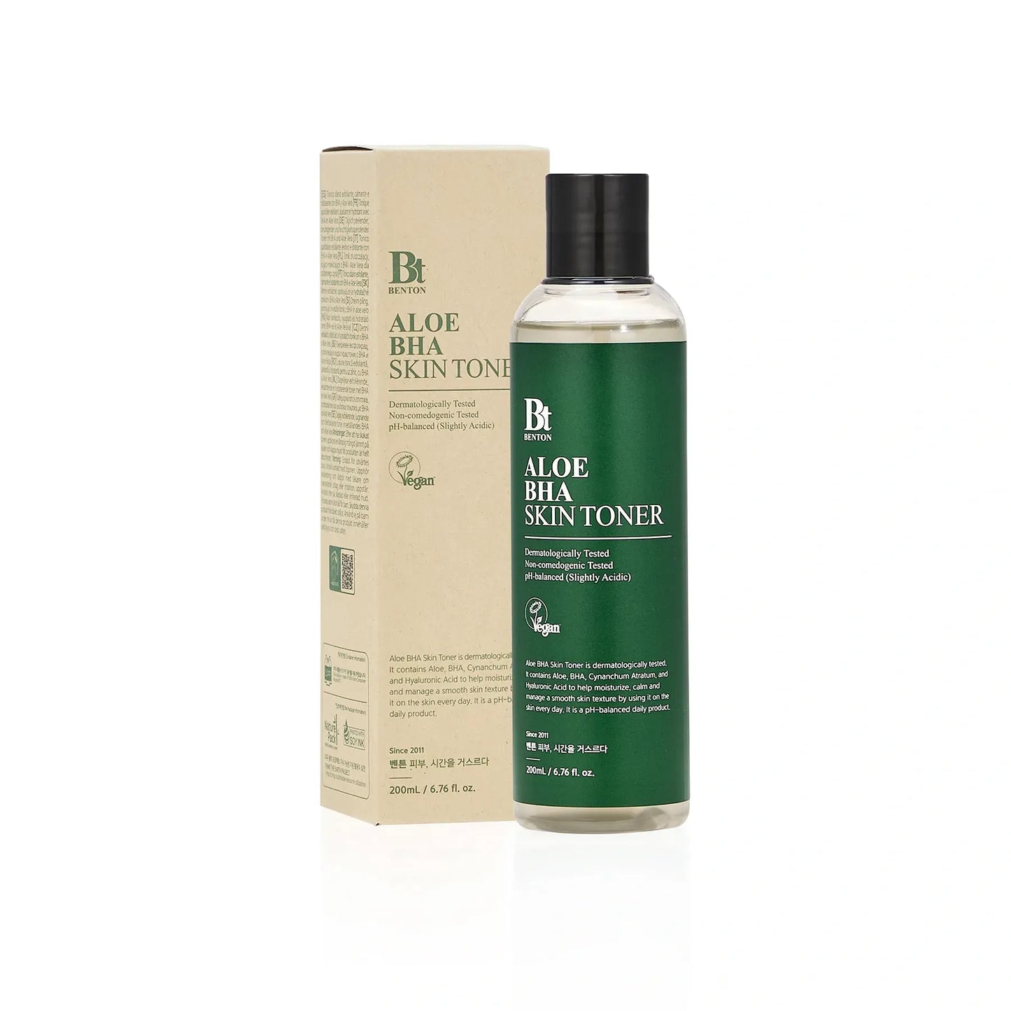 Тонер з алое та саліциловою кислотою Benton Aloe BHA Skin Toner