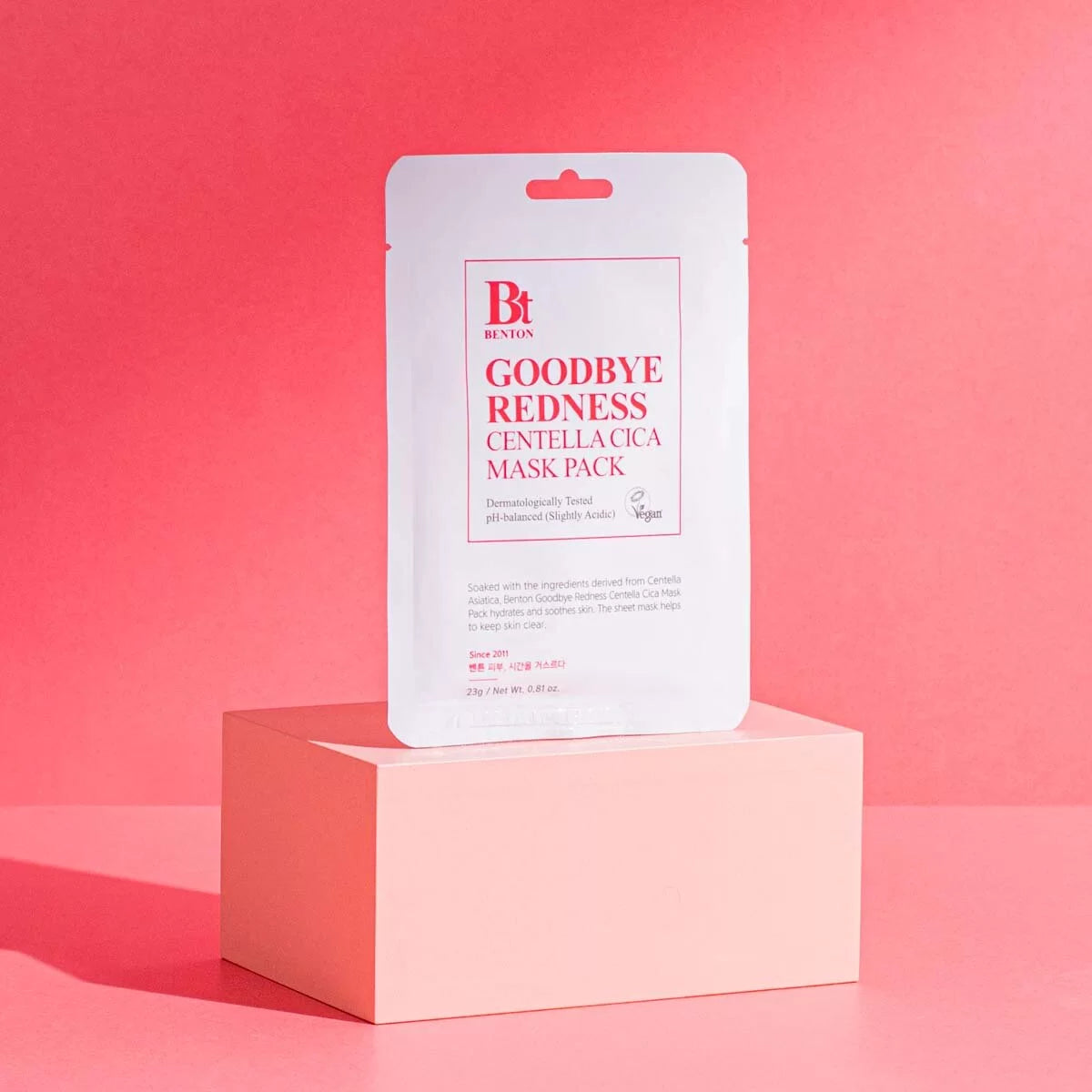 Тканинна маска з центелою азіатською Benton Goodbye Redness Centella Mask Pack, 23 ml