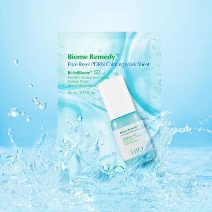 Заспокійлива тканинна маска UIQ Biome Remedy™ Pore Reset PDRN Calming Mask Sheet, 22 ml