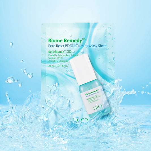 Заспокійлива тканинна маска UIQ Biome Remedy™ Pore Reset PDRN Calming Mask Sheet, 22 ml