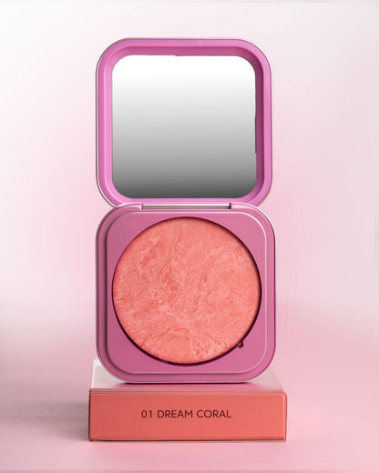 Рум’яна ZOLA Velvet Blush Glow 01 Кораловий Сон Dream Coral
