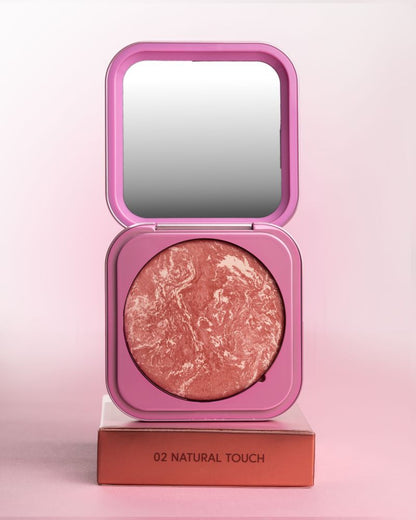 Рум’яна ZOLA Velvet Blush Glow 02 Природний дотик Natural Touch