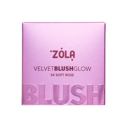 Рум’яна ZOLA Velvet Blush Glow 04 Ніжна троянда Soft Rose