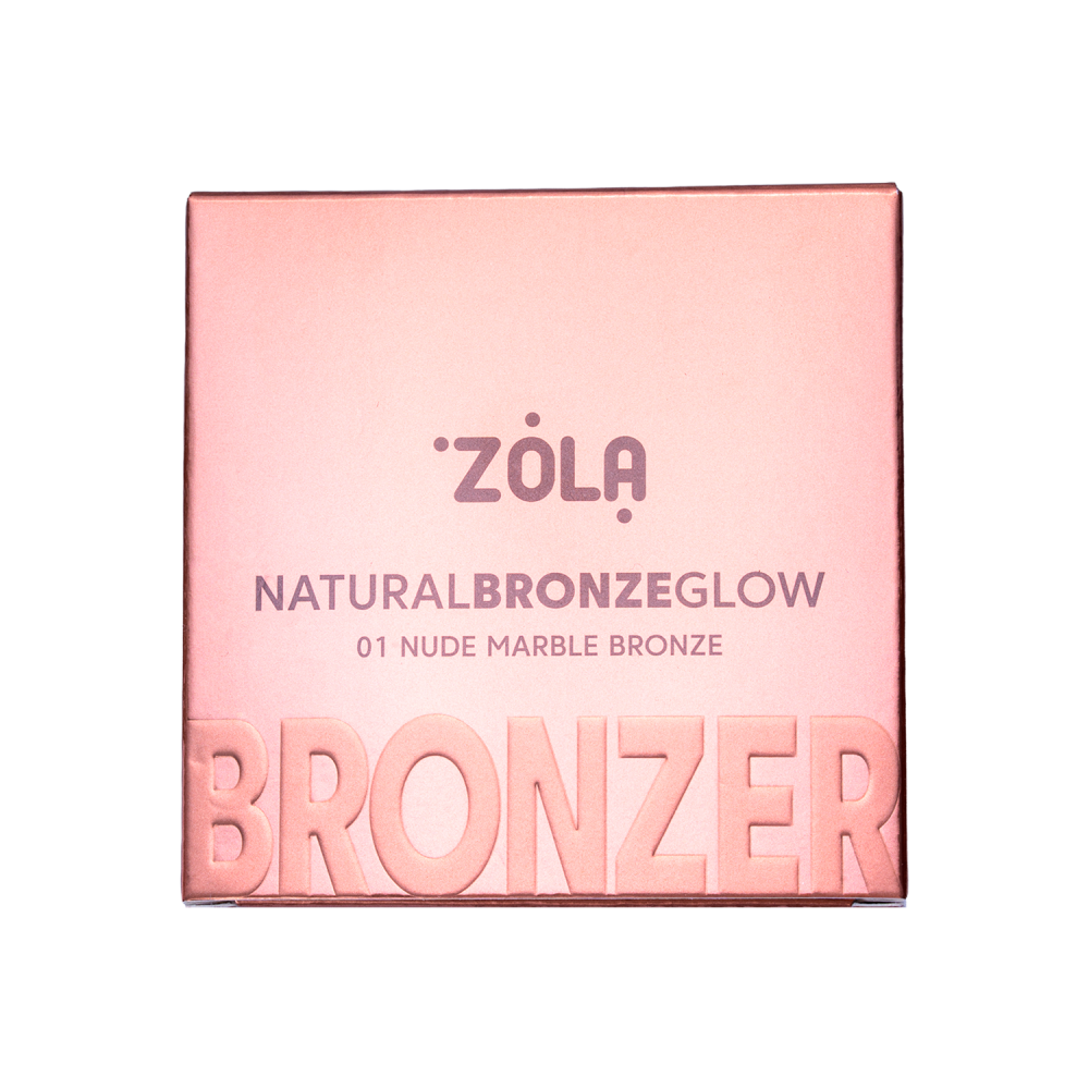 Бронзер ZOLA Natural Bronze Glow 01 Ніжна мармурова бронза Nude Marble Bronze