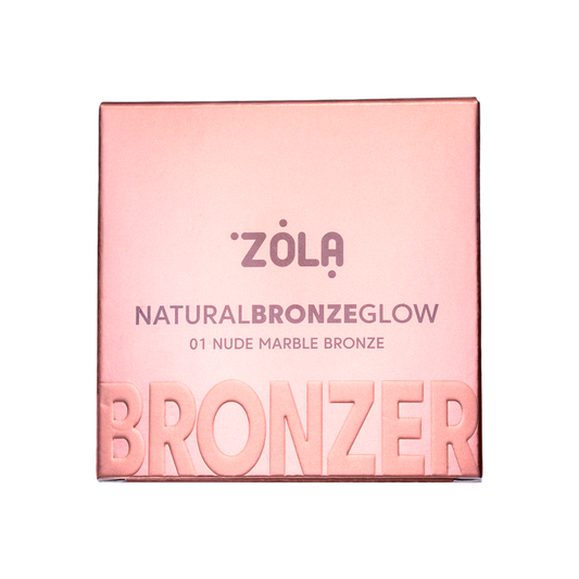 Бронзер ZOLA Natural Bronze Glow 01 Ніжна мармурова бронза Nude Marble Bronze
