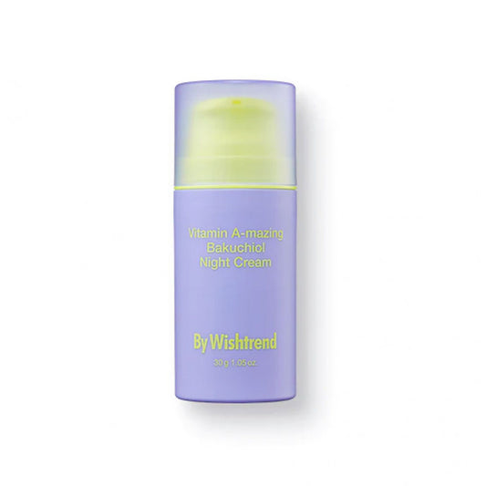 Нічний крем з ретиналем та бакучіолом By WISHTREND Vitamin A-mazing Bakuchiol Night Cream