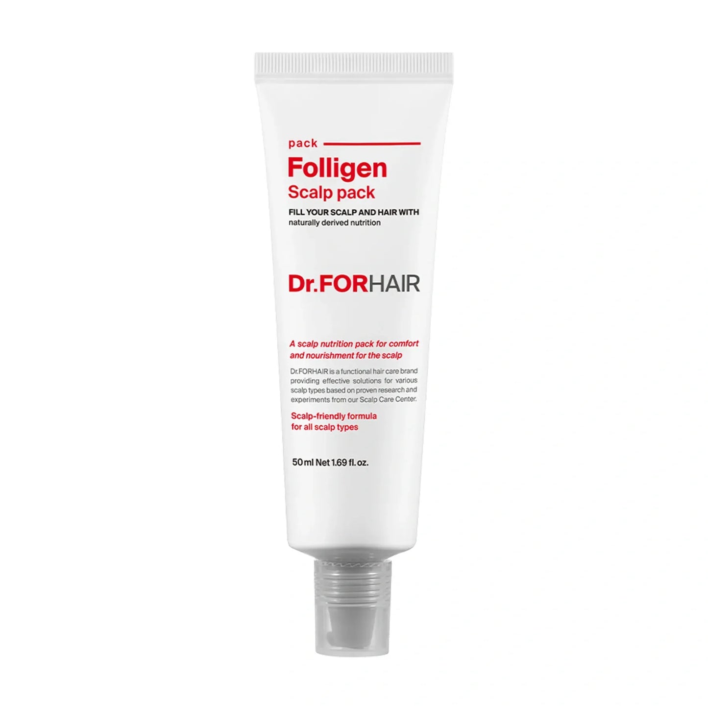 Оздоровлювальна маска для шкіри голови Dr.FORHAIR Folligen Scalp Pack, 50 ml