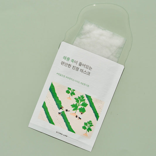 Заспокійлива тканинна маска ROUND LAB Mugwort Calming Mask Sheet, 25 ml