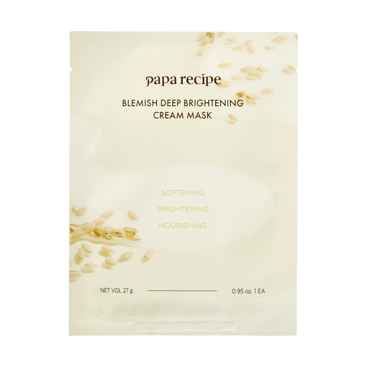 Освітлювальна маска ферментованим рисом і біотиками Papa Recipe Blemish Deep Brightening Cream Mask, 27 g