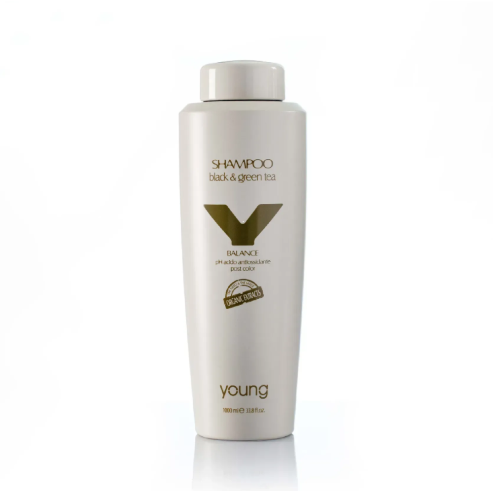 Шампунь для волосся YOUNG Balance Black & Green Tea Shampoo, 1000 ml