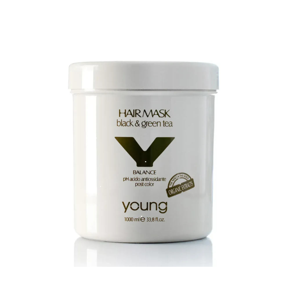 Маска для волосся YOUNG Balance Black & Green Tea Hair Mask, 1000 ml