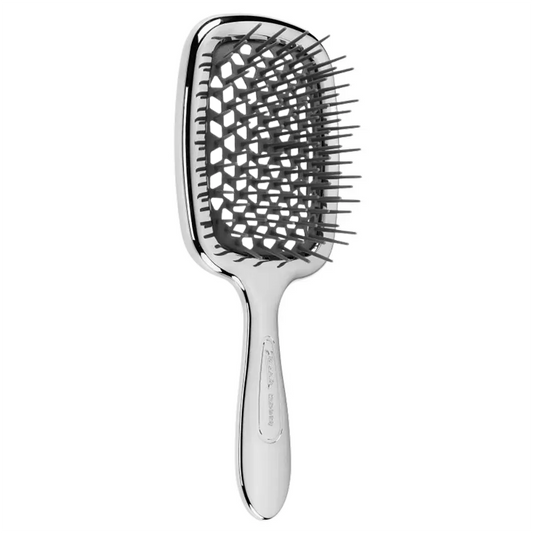 Щітка для волосся Janeke Superbrush The Original Italian Patent (срібний+графіт)