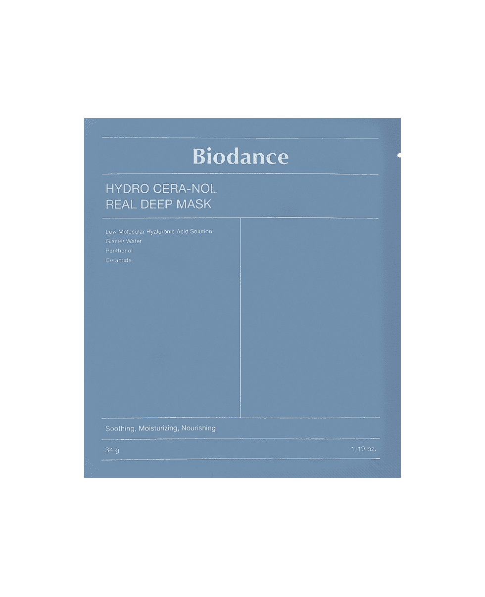 Відновлювальна гідрогелева маска з керамідами Biodance Hydro Cera-Nol Real Deep Sheet Mask, 34g