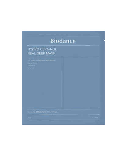 Відновлювальна гідрогелева маска з керамідами Biodance Hydro Cera-Nol Real Deep Sheet Mask, 34g