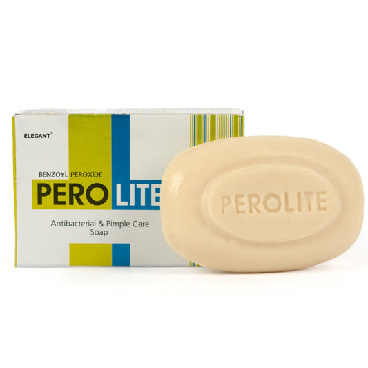 Мило для тіла з бензоїл пероксидом PEROLITE Benzoyl Peroxide Antibacterial & Pimple Care Soap, 75 g