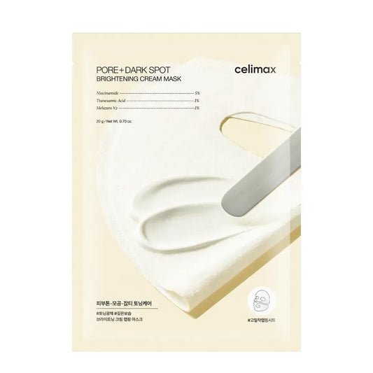 Освітлювальна крем-маска для обличчя Celimax Pore+ Dark Spot Brightening Cream Mask, 20 g
