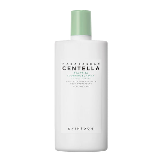 Сонцезахисне молочко для обличчя та тіла SKIN1004 Madagascar Centella Tea-Trica Soothing Sun Milk SPF50+ PA++++, 50 мл