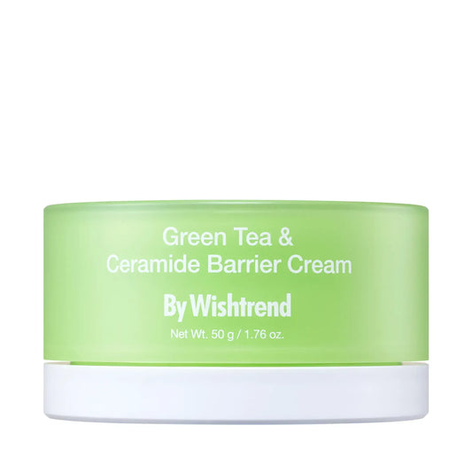 Відновлювальний крем із зеленим чаєм та церамідами By Wishtrend Green Tea Ceramide Barrier Cream 50g